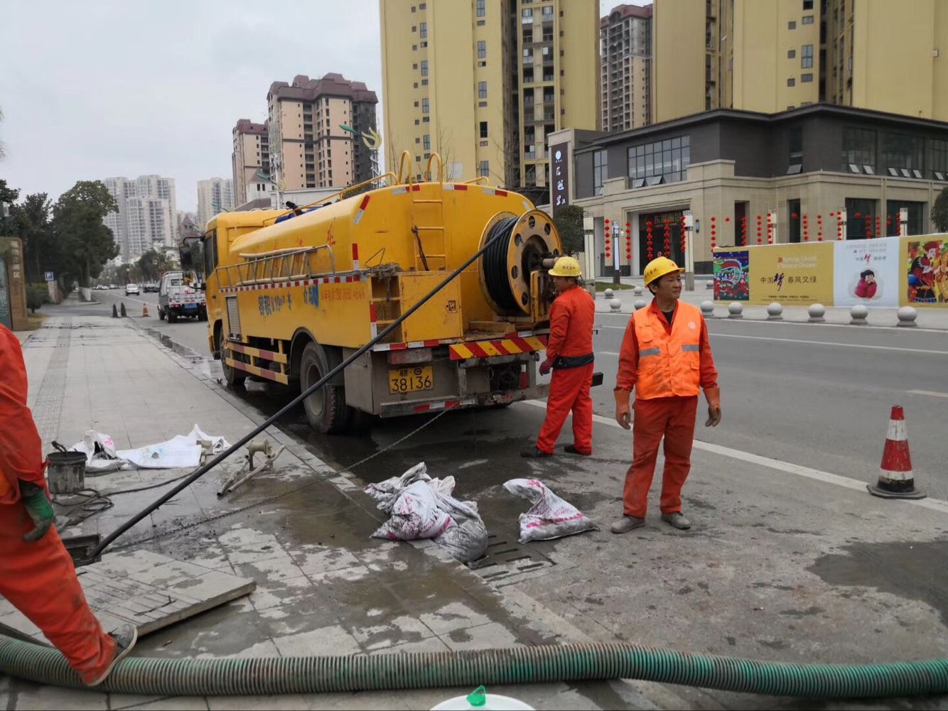 鄢陵排污管道清淤-管道清洗
